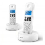 Teléfono fijo inalámbrico dual d1612w/34in philips