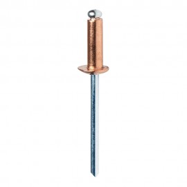 Blister 50 remaches ø4x10mm alu+broca cobreado 5001462 rapid