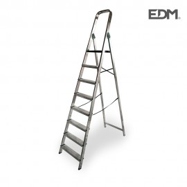 Escalera domestica aluminio 8 peldaños edm