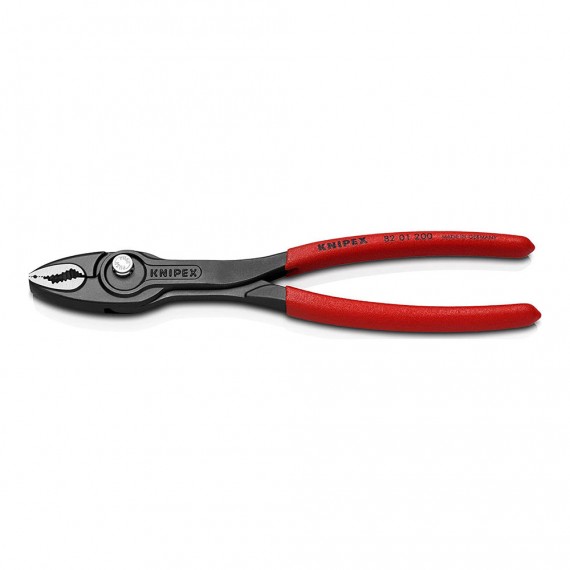 Alicate de agarre twingrip frontal ajustable 200mm knipex 82 01 200
