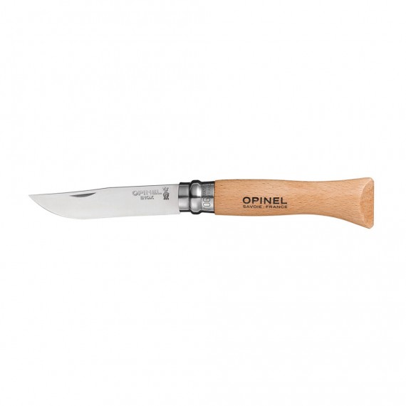 Navaja nº6 de acero inoxidable hoja 7cm. puño madera de haya. opinel