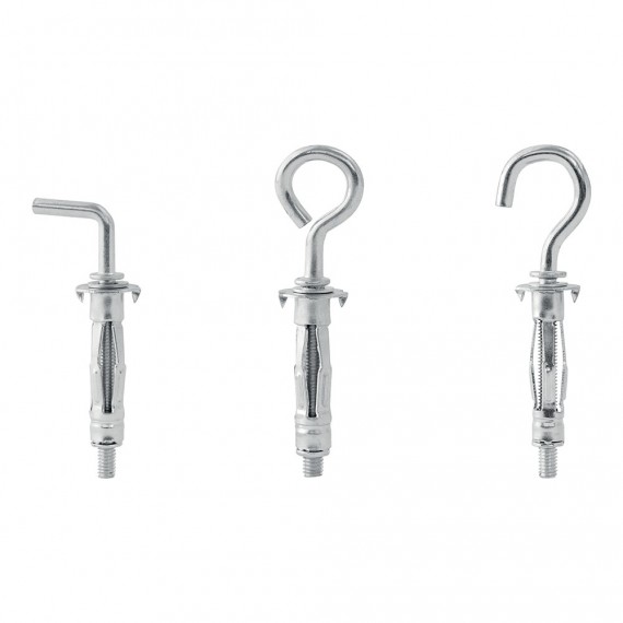 Blister 12 unidades taco de expansión metálico ø8x32 tornillo ø4 5001556 rapid