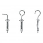 Blister 12 unidades taco de expansión metálico ø8x32 tornillo ø4 5001556 rapid