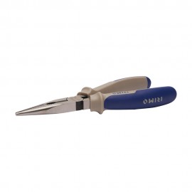 Alicates de boca semi redonda con mango bimaterial 161 mm