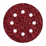 Pack 5 hojas de lijar adhesivas, corindón grano 40 perforadas ø125mm 2069000 wolfcraft