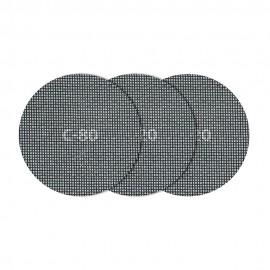 Pack 5 tejidos de rejilla adherentes carburo de silicio grano 80,120,220 ø125mm 8464000 wolfcraft