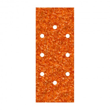 Pack 5 hojas de lija de corindón grano 40 perforadas oval 93x230mm 1971000 wolfcraft