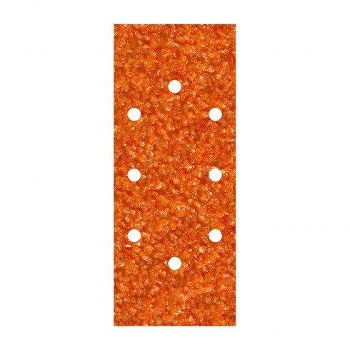 Pack 5 hojas de lija de corindón grano 40 perforadas oval 93x230mm 1971000 wolfcraft