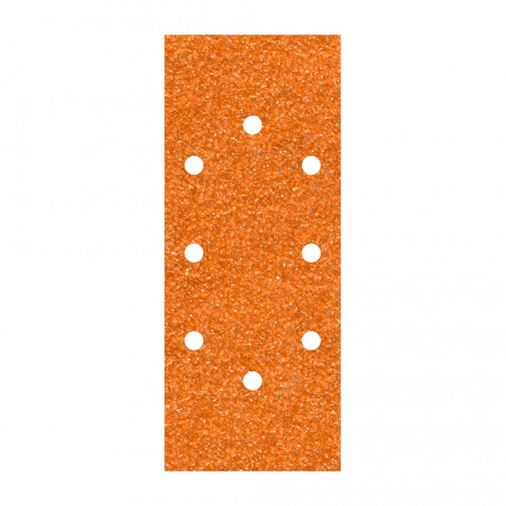 Pack 5 hojas de lija de corindón grano 120 perforadas oval 93x230mm 1973000 wolfcraft