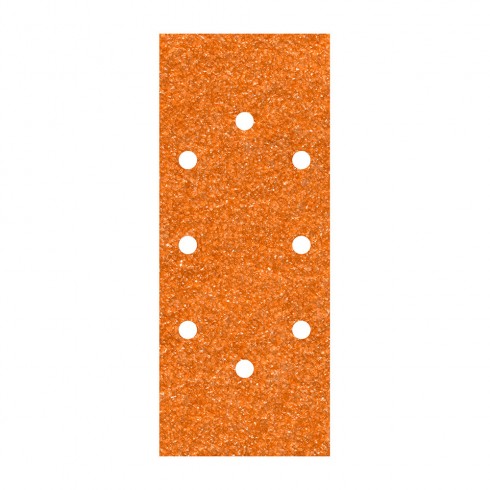 Pack 5 hojas de lija de corindón grano 120 perforadas oval 93x230mm 1973000 wolfcraft
