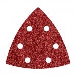 Pack 5 hojas abrasivas adhesivas corindón, grano80 delta 95mm 1852000 wolfcraft