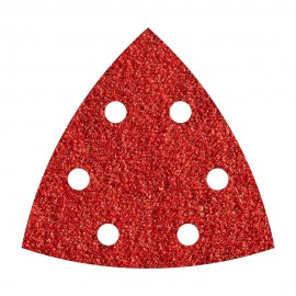 Pack 5 hojas abrasivas adhesivas corindón, grano120 delta 95mm 1853000 wolfcraft