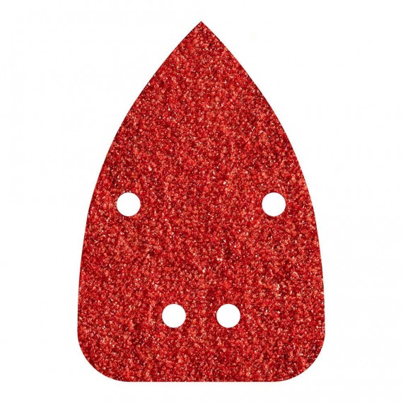 Pack 10 hojas de lijar adhesivas, corindón grano 120 perforadas 96x136mm 1763000 wolfcraft