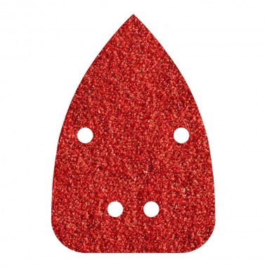 Pack 10 hojas de lijar adhesivas, corindón grano 120 perforadas 96x136mm 1763000 wolfcraft