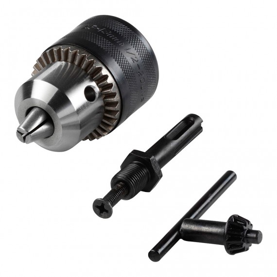 Set sds-plus: portabrocas 1,5-13mm, llave portabrocas s 2 a y adaptador portabrocas. 2649000 wolfcraft