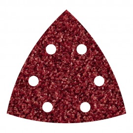 Pack 5 hojas abrasivas adhesivas corindón, grano40 delta 95mm 1850000 wolfcraft