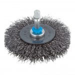 Cepillo de disco de alambre de acero vást. hexagonal ø75x10mm 2100000 wolfcraft