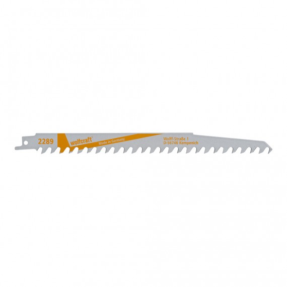 Pack 2 hojas de sierra de sable cv, madera, basto, longitud 240mm 2289000 wolfcraft