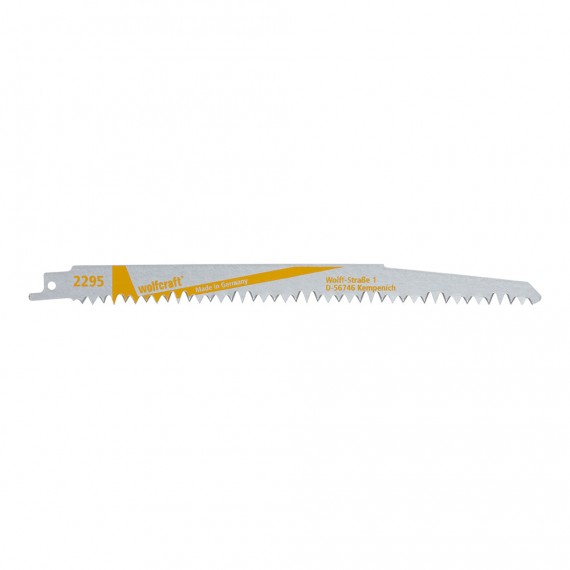 Pack 2 hojas de sierra de sable cv, madera, basto, longitud 230mm 2295000 wolfcraft