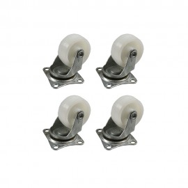 Set 4 ruedas 32mm blancas