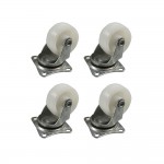 Set 4 ruedas 40mm blancas 45x40mm