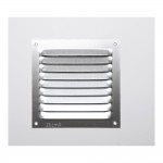 Rejilla s/borde de aluminio 0.6 natural 100x100mm