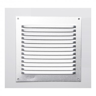 Rejilla s/borde de aluminio 0.6 natural 150x150mm