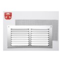 Rejilla con mosquitera. aluminio 0.6 natural 300x150mm (g)