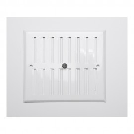 Rejilla regulable. aluminio 0.8 blanco 170x190mm
