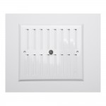 Rejilla regulable. aluminio 0.8 blanco 170x190mm