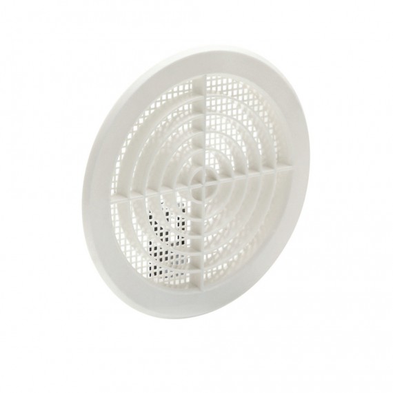 Rejilla empot+clipsar d-12.5-14cm abs blanco+mosquitera