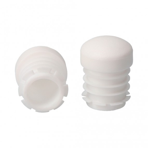 Contera redonda para interior ø30mm blanca