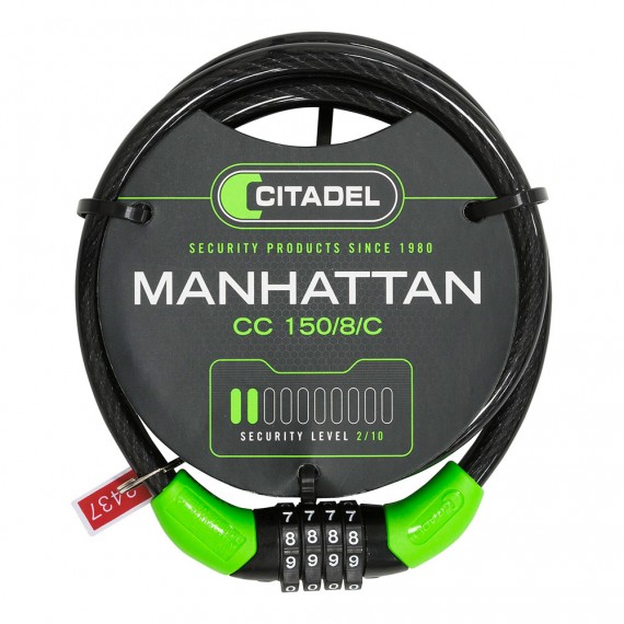 Cable espiral citadel negro 150cm combinación cc 150/8/c cidatel