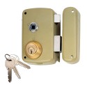 Cerradura sobreponer con cilindro 5056b entrada 60mm. mano derecha 95056bhe60d lince