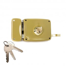 Cerradura sobreponer con cilindro 5125a entrada 100mm. mano izquierda 95125ahe10i lince