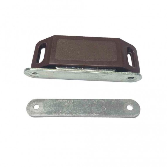 Iman para puerta marron (2 piezas) 75x18mm