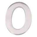 Numero 0 niquel mate 10cm fijacion invisible edm