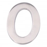 Numero 0 niquel mate 10cm fijacion invisible edm