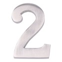Numero 2 niquel mate 10cm fijacion invisible edm
