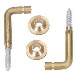 Alzapaños torneados latón 25 mm. recogedor de cortina, 2 uds