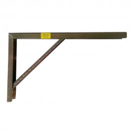 Escuadra de acero bicromatado robusto 20 x 30 cm
