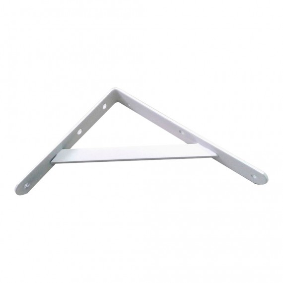 Escuadra de acero blanco fortex 20x25cm edm