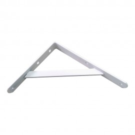 Escuadra de acero blanco fortex 20 x 25 cm edm