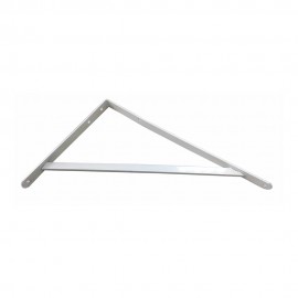 Escuadra de acero blanco fortex 33 x 50 cm edm