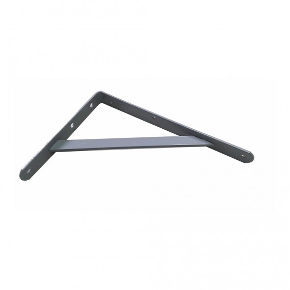 Escuadra de acero gris plata fortex 20x30cm