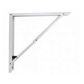 Escuadra de acero plegable abat-plan blanco 40 x 40 cm