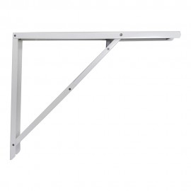 Escuadra de acero plegable abat-plan blanco 40 x 52 cm