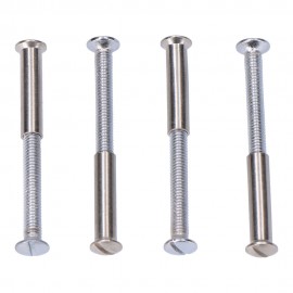 4 tornillos ensamble níquel