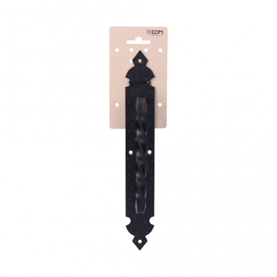Tirador de puerta 275mm forja negro edm