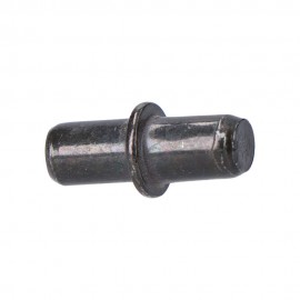 Pack 16 uds. porta-estante de hierro redondo nº 5 negro
